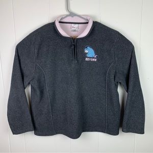 Disney Eeyore Quarter Zip Fleece Sweater